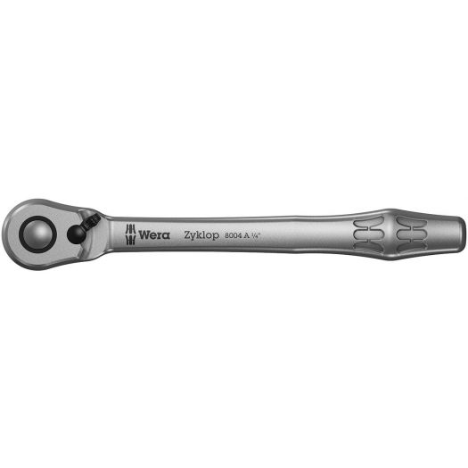 8004 A Zyklop Metal Ratchet with switch lever and 1/4" drive - Wera -05004004001