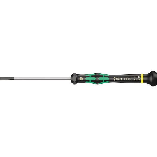 2035 Screwdriver for slotted screws for electronic 0.50x3.0x80mm - Wera - 05118010001