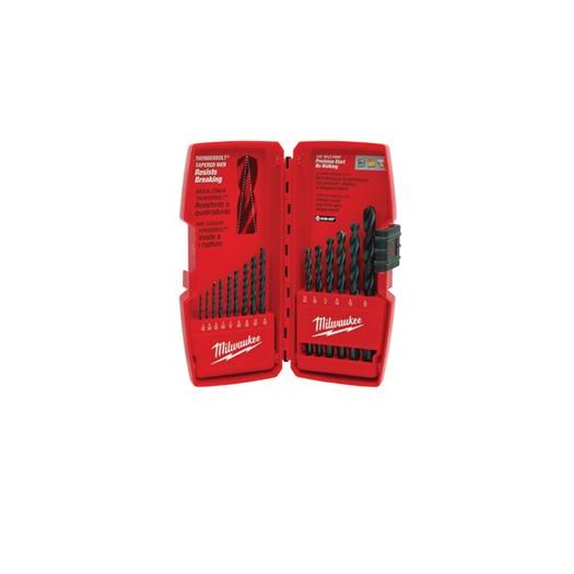 15pc Thunderbolt® Black Oxide Drill Bit Set - Milwaukee 48-89-2803