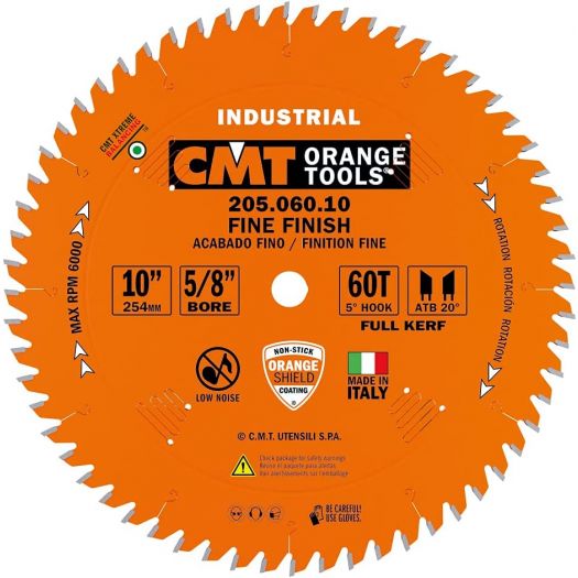 Lame Circulaire avec affûtage alternée CMT 205-060-10 CMT Orange Tools 205.060.10