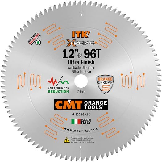 Lame Circulaire ITK pour coupe de précision 12" par 96 D - CMT 255.096.12 CMT Orange Tools