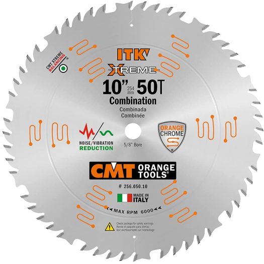ITK combination saw blade 10" by 50 - CMT 256.050.10