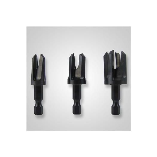 3 Piece tapered plug cutter set - Snappy 43300
