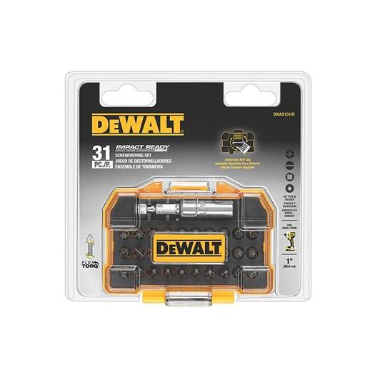 31-piece compact ready bit set - dewalt DWAX101IR