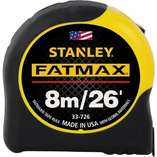 Ruban à mesurer 8M/26 FT. FATMAX STANLEY 33-726-THS