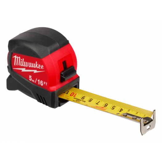 5M/16’ COMPACT WIde BLAde Tape measure – 12’ SO Milwaukee 48-22-0417