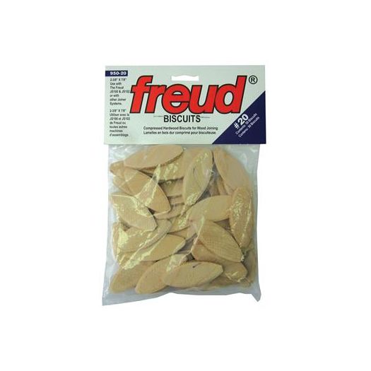 50 lamelles en bois dures et comprimées pour biscuiteuse #20 - Freud 950-20