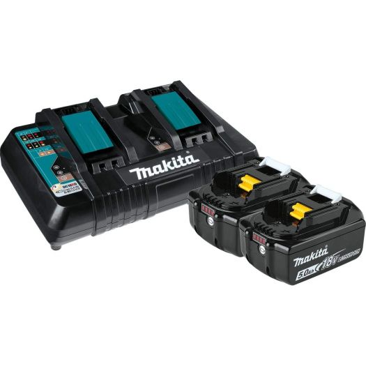 Acheter Pack énergie Makita 2 batteries 5,0 Ah + chargeur DC18RD chez   