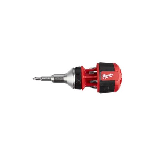 8-in-1 Compact Ratcheting Multi-bit Driver - Milwaukee 48-22-2330