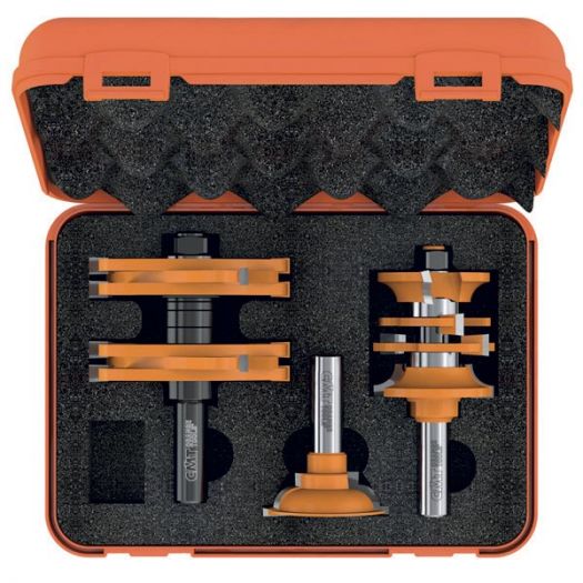 Sets of 3 router bits for doors - CMT Orange Tools - 800.527.11