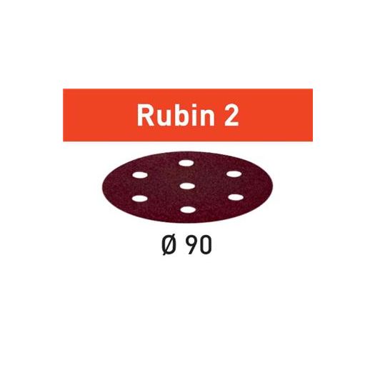Abrasive sheet Rubin 2 STF D90/6 P180 RU2/50 - Festool - 499083