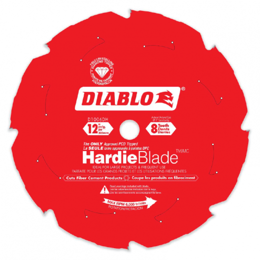 Lame Hardieblade de 12 po x 8 dents – Diablo D1208DH Diablo Tools D1208DHC