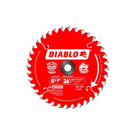 Diablo 4-3/8 in. x 36 Tooth Trim Saw Blade - D0436X