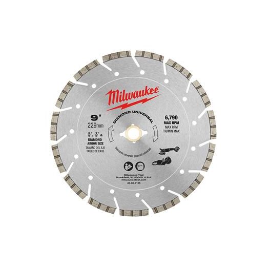 Diamond Universal 9" segmented-turbo - Milwaukee - 49-93-7125