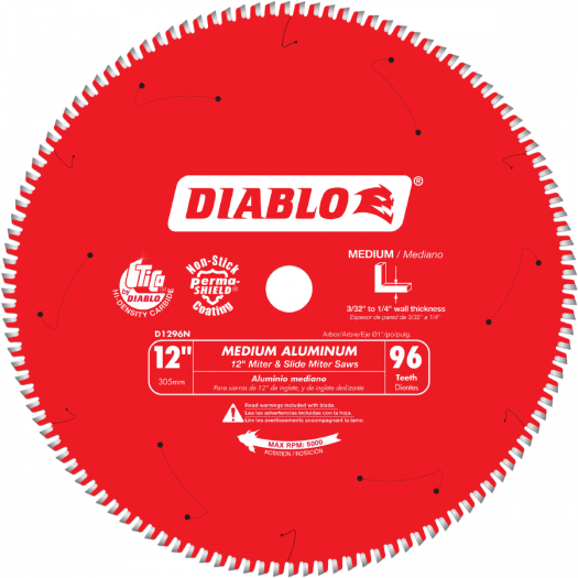 Lame pour coupes ultra fines 12x96 Diablo Tools D1296N