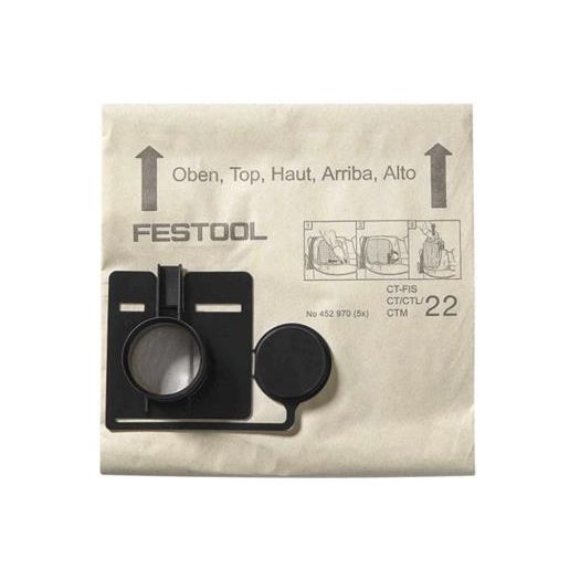 Sac filtre FIS-CT 22/5 (5 unités) - Festool - 452970