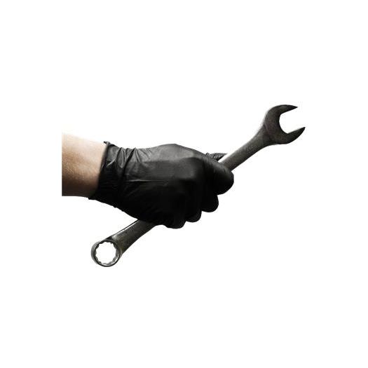 Heavy Black Nitrile glove - Mohan - Size S - Cromson - CR8200S