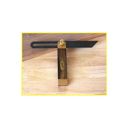 iGaging 34-709 Deluxe Ebony Wood Sliding Bevel Gauge. 9" blade