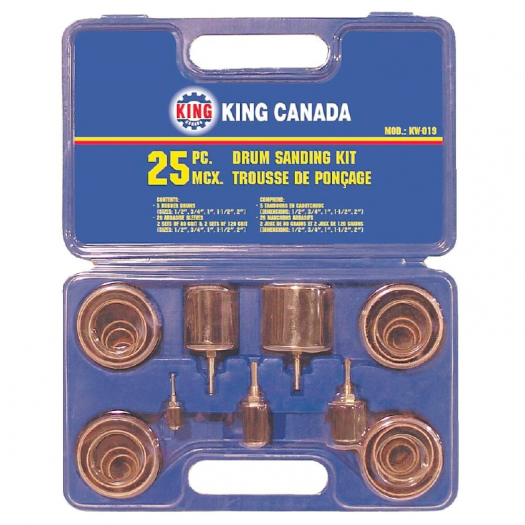 25 PC. Trousse de ponçage - King Canada - KW-019