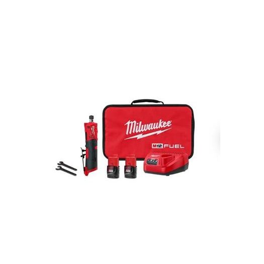Straight Die Grinder 2 Battery Kit - Milwaukee - 2486-22