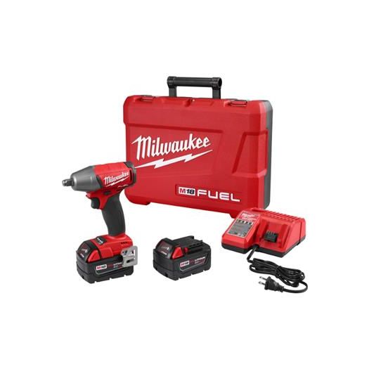 Compact Impact Wrench w/ Friction Ring Kit - Milwaukee 2755B-22