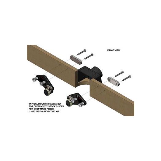 Mounting Kit to mount Clear-Cut Stock Guides - Jessem 04216