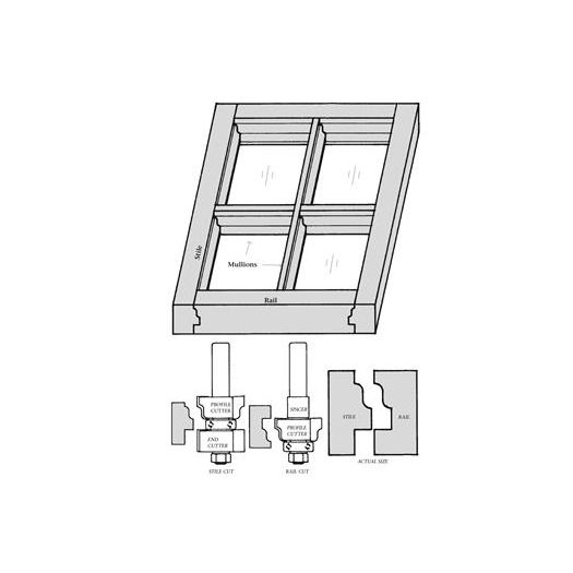 Mèche pour fenêtre à carreaux - Whiteside 6050