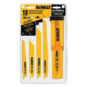12-pieces bi-metal reciprocating saw blade set - Dewalt DW4892