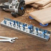 Organize Your Router Bits with the 18'' Rockler Router Bit Storage Rack