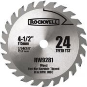 4 1/2-Inch 24T Carbide Tipped Compact Circular Saw Blade - Rockwell RW9281