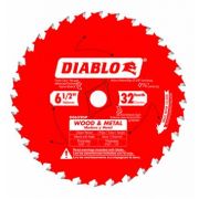 6-1/2 in. x 32 Tooth Wood & Metal Carbide Saw Blade - Diablo D0632GPA
