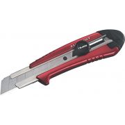 Couteau renforcé en aluminium avec blocage par molette - Rouge - Tajima AC701R: l'outil parfait pour une découpe précise et sécurisée