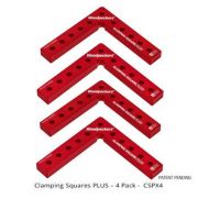 Clamping Squares PLUS – 4 Pack - OneTIME Tool - Woodpeckers CSPX4