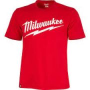 Heavy Duty T-Shirt with Logo - Men's- Red- Milwaukee - 607R