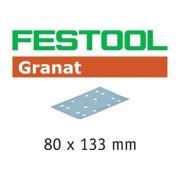 Abrasif Granat 80x133, grain 220 - Pack de 100 - Festool: Image simplifiée du produit