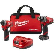1/2" Hammer Drill and 1/4" Hex Impact Driver - Milwaukee 2598-22