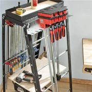 Optimize Your Workshop Organization with the 24'' Parallel Clamp Rack