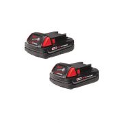 2 batteries compactes 18V 1.5 Amp - Milwaukee 48-11-1811