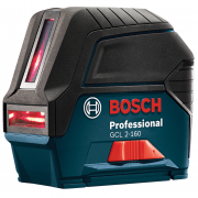 Self-Leveling Cross-Line Laser with Plumb Points - Bosch GCL 2-160