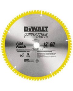 12" 80T Miter saw blade for fine finish cuts - Dewalt DW3128