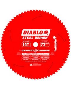 14 IN. X 72 TOOTH STEEL DEMON METAL CUTTING SAW BLADE - Diablo D1472CF