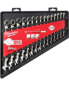 15pc Combination Wrench Set (metric) - Milwaukee - 48-22-9515
