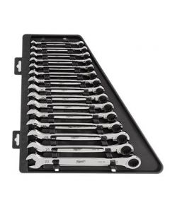 15pc Ratcheting Combination Wrench Set - Metric - Milwaukee 48-22-9516