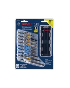 18 pc. T-Shank Wood and Metal Cutting Jig Saw Blade Set - Bosch - T18CHCL