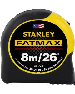 Ruban à mesurer 8M/26 FT. FATMAX STANLEY 33-726-THS