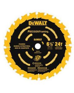 6-1/2" 24T Precision thin kerf circular saw blade - Dewalt DW9199