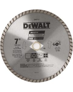 7" dry/wet diamond blade for block and brick - Dewalt DW4712B