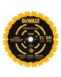 7-1/4" 24T Precision framing circular saw blade - Dewalt DW3199