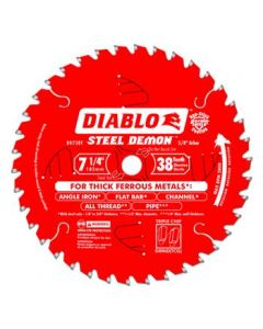7-1/4 in. x 38 Tooth Steel Demon Metal Cutting Saw Blade - Diablo D0738F