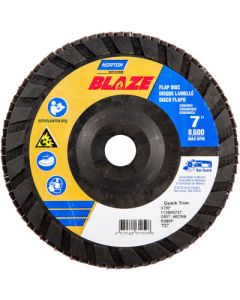 7"x7/8" Plastic flat flap disc - Blaze R980P - Type 27 - Ceramic - 40 grit  